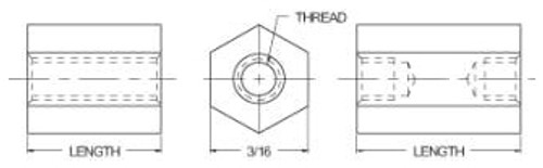 SS6950-0440-1.750-00 - Standoff by LYNTRON