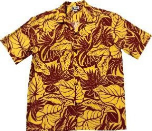 Aloha Republic - Leaves-Maroon - Style 500