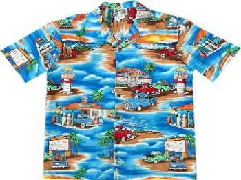 Aloha Republic - Old Trucks - Blue - Style 500