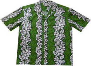 Aloha Republic - Hibiscus Stripes-Green - Style 500