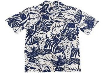 Aloha Republic - Leaves-Blue/White - Style 500