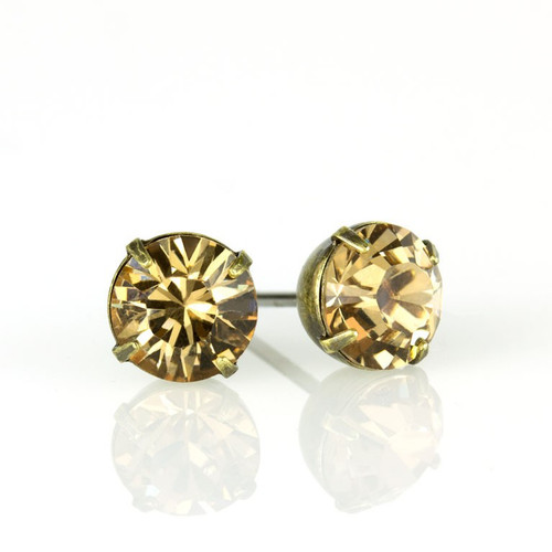 Colorado Topaz Crystal Post Earrings