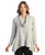 Brushed Hacci Tunic Top W/ Center And Hem Stitch Accent- Heather