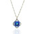 Iridescent Royal Blue Crystal Delight Pendant Necklace
