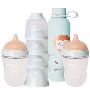 HAPPYMAMI SET REGALO BIB 150 ML BIB 250 ML TERMO Y DOSIFICADOR