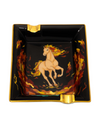 Elie Bleu Fire Horse Hand Painted Limoges Porcelain Ashtray Front
