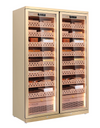 Raching CD1200 Dual Space Cigar Humidor Cabinet Gold Front View