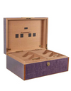 2026 Fuente Opus X Purple Rain Big Purple Dream Humidor Open Angled