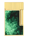 S.T. Dupont Geode Line 2 "Perfect Ping" Green/Gold Face Closed