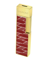 S.T. Dupont Twiggy Lighter — Monogram 1872, Burgundy Face Angle