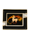 Elie Bleu Fire Horse Porcelain Ashtray with Gold Bridges Face