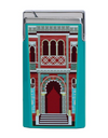 Elie Bleu Casa Cubana "Palacio Cienfuegos" J-15 Lighter — Teal Lacquer, Face