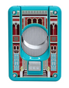 Elie Bleu Casa Cubana "Palacio Cienfuegos" C-4 Cigar Cutter — Teal Lacquer, Face