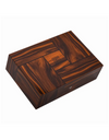 Elie Bleu Emblem Collection Humidor — Santos Rosewood - 110 Cigars, Face Angle