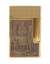 S.T. Dupont 250th Anniversary Haute Création Line 2 Lighter — Gold Bronze (Liberty Bell), Face Closed