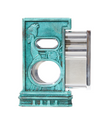 S.T. Dupont 250th Anniversary Haute Création Double Cutter — Patina (Statue of Liberty) Back Open