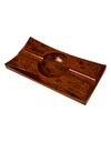 Elie Bleu Vakar 2-Cigar Obsidian Ashtray — Brown, Top View