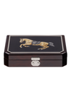 Stefano Ricci Travel Humidor — Horse / Palladium, Top Closed