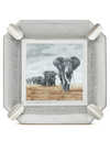 Stefano Ricci SR Octagon Porcelain Ashtray — Elephant / Palladium, Face