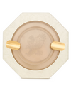 Stefano Ricci SR Octagonal Ashtray — Briar Root White / Gold, Top