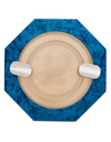 Stefano Ricci SR Octagonal Ashtray — Briar Root Blue / Palladium, Top