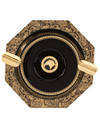 Stefano Ricci SR Porcelain Octagonal Ashtray — Gold Fine Paisley / Gold, Top
