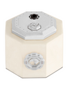 Stefano Ricci SR Table Lighter — Briar Root White / Palladium, Face