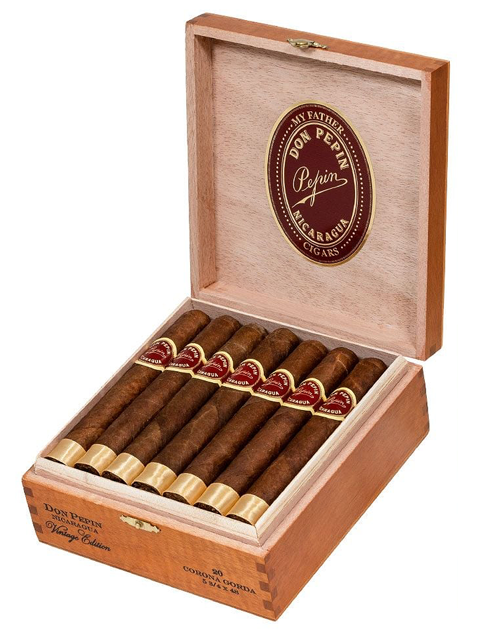 My Father Don Pepin Vintage Edition Corona Gorda Box Open