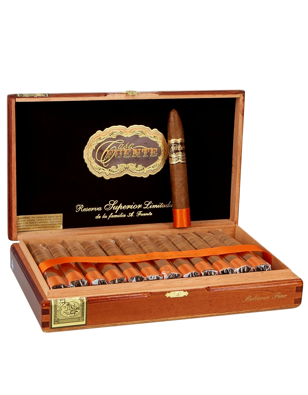 Casa Fuente Belicoso Fino Box of 25 Cigars Open