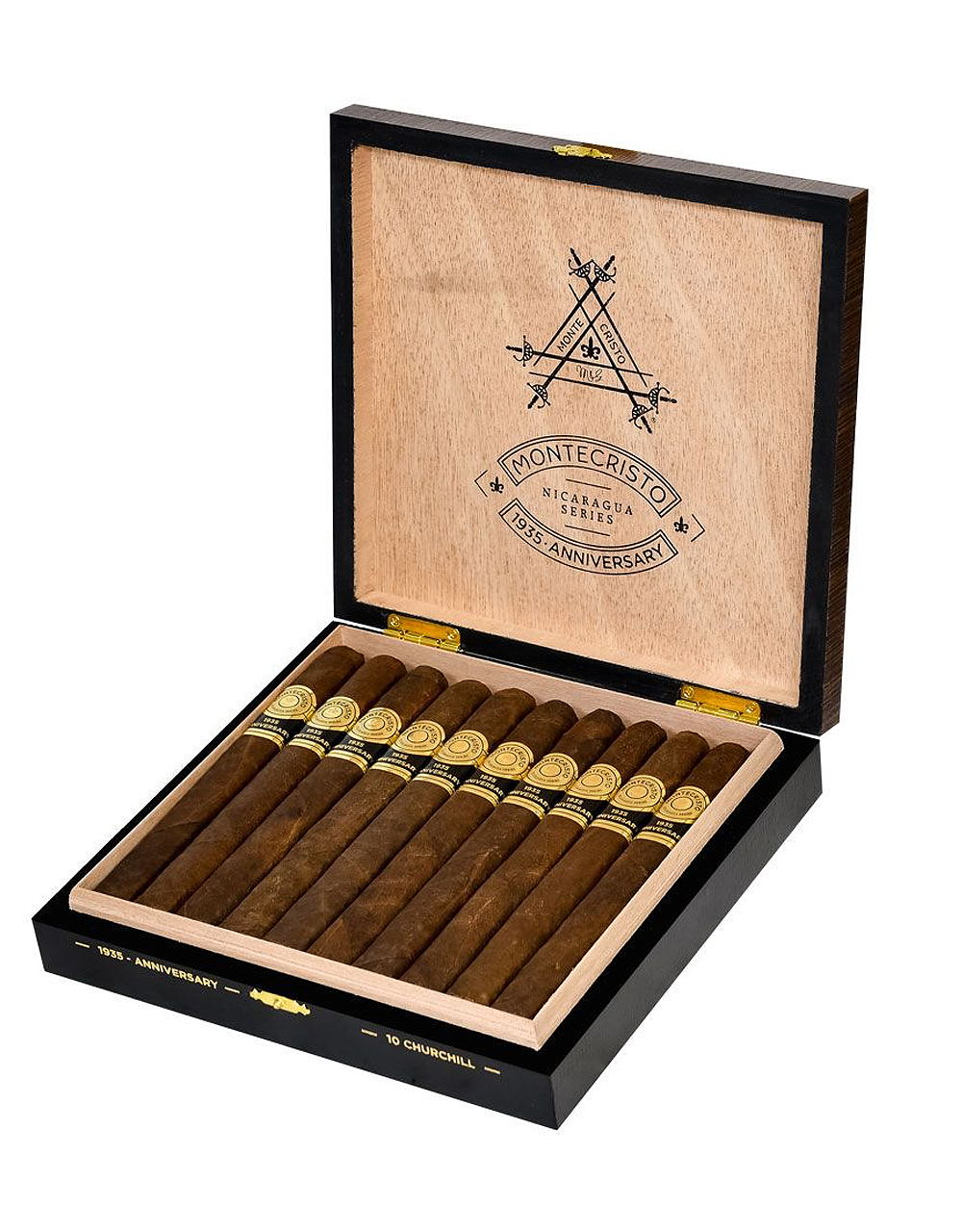 Montecristo 1935 Anniversary Nicaragua Churchill Box Open