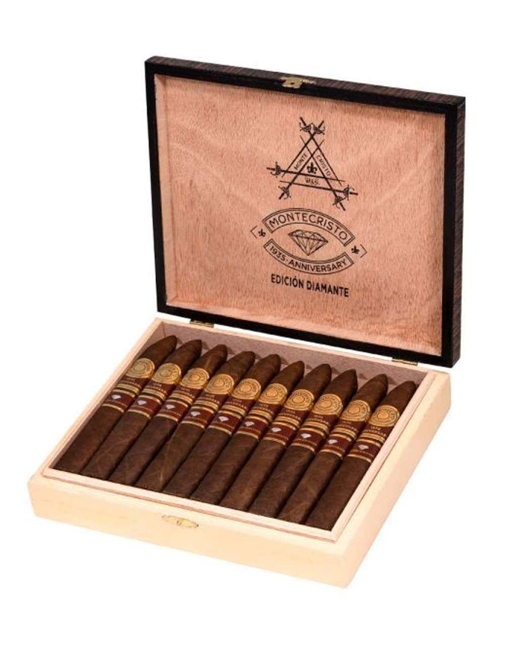 Montecristo 1935 Anniversary Edicion Diamante No. 2 Box Open