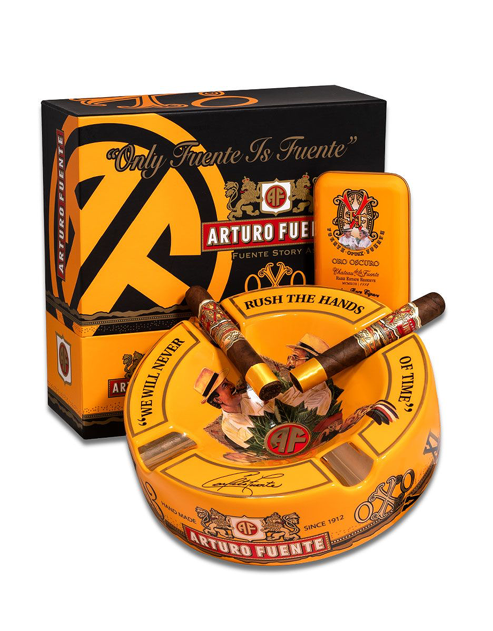 Fuente Fuente Opus X Oro Oscuro Reserva D’Chateau Tin with Ashtray