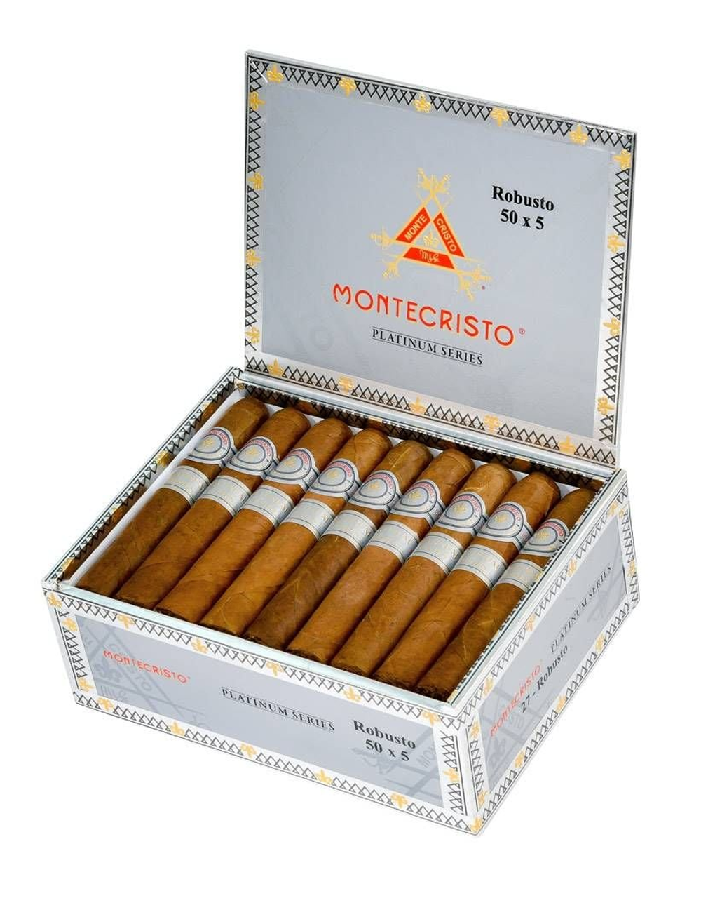 Montecristo Platinum Series Robusto Box Open