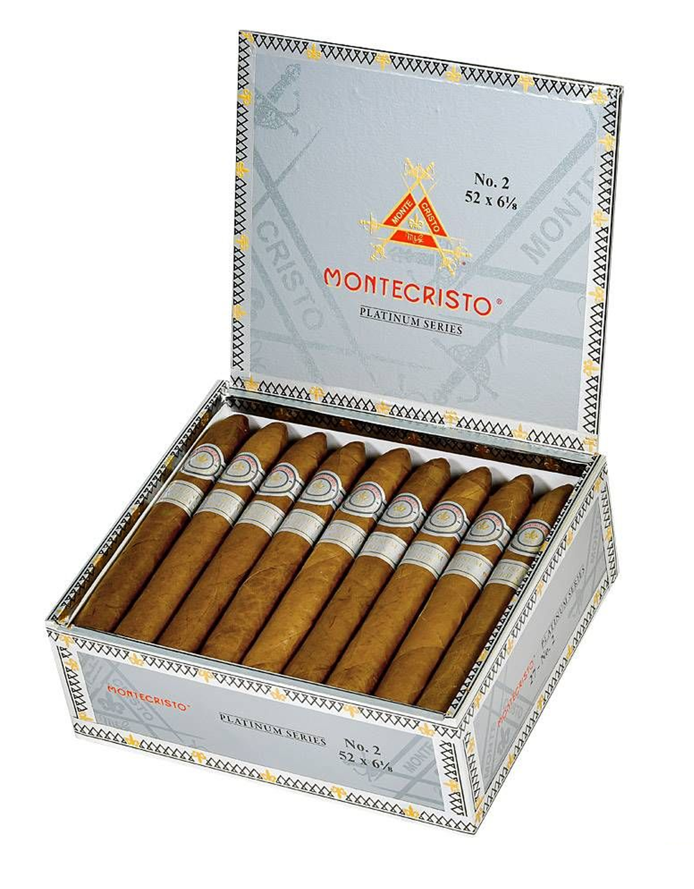 Montecristo Platinum Series No. 2 Belicoso Box Open