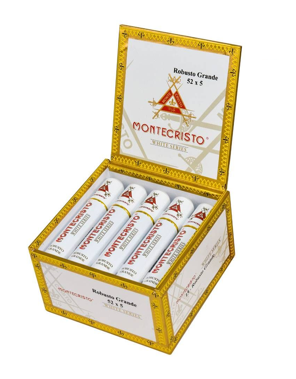 Montecristo White Robusto Grande Box Open
