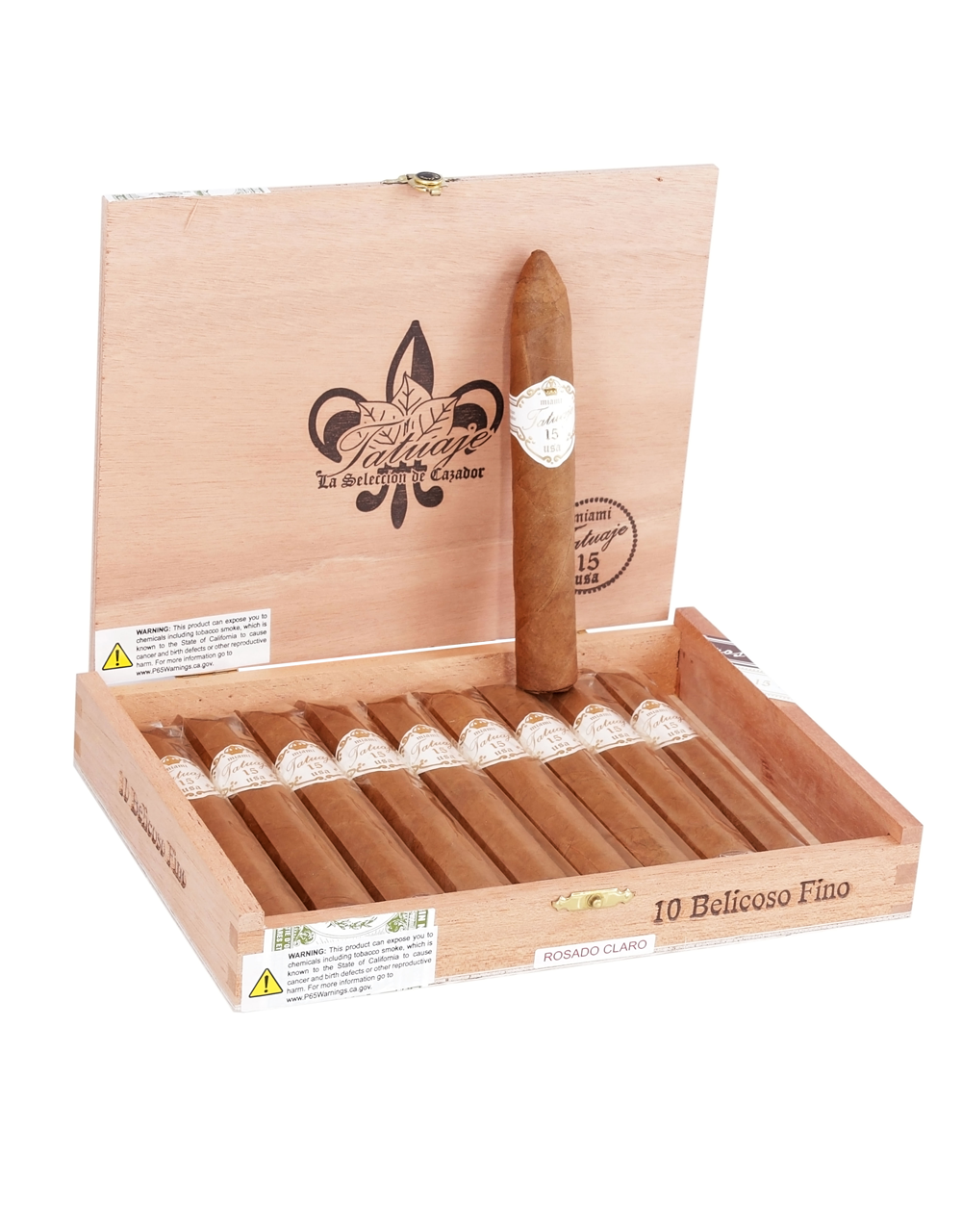 Tatuaje 15th Belicoso Fino Rosado Oscuro Box Open