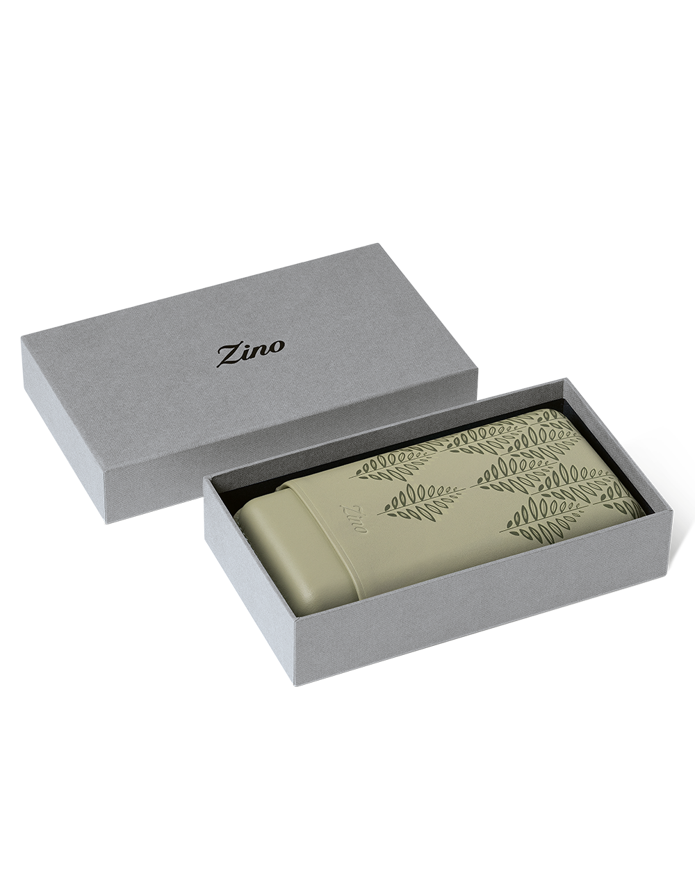 Zino Z-Collection Green ZM3 Leather Case – 3 Cigars In Box