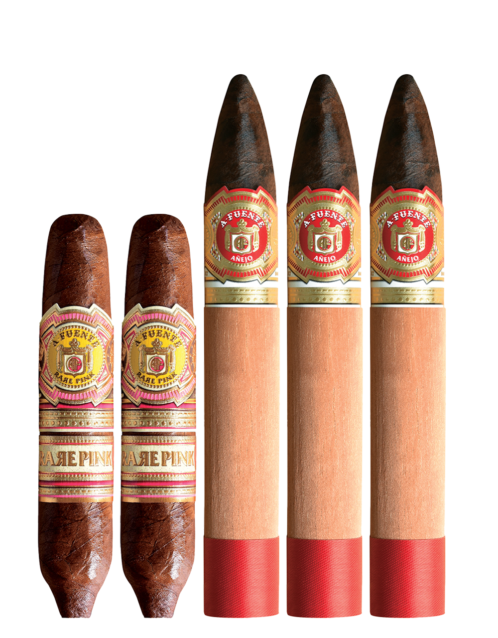 Fuente Don Carlos 90 Años & Añejo 10-Cigar Sampler featuring Rare Pink Short Story Cigars