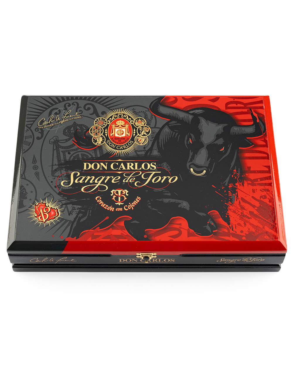 Arturo Fuente Don Carlos Sangre de Toro Raging Bull Box Closed