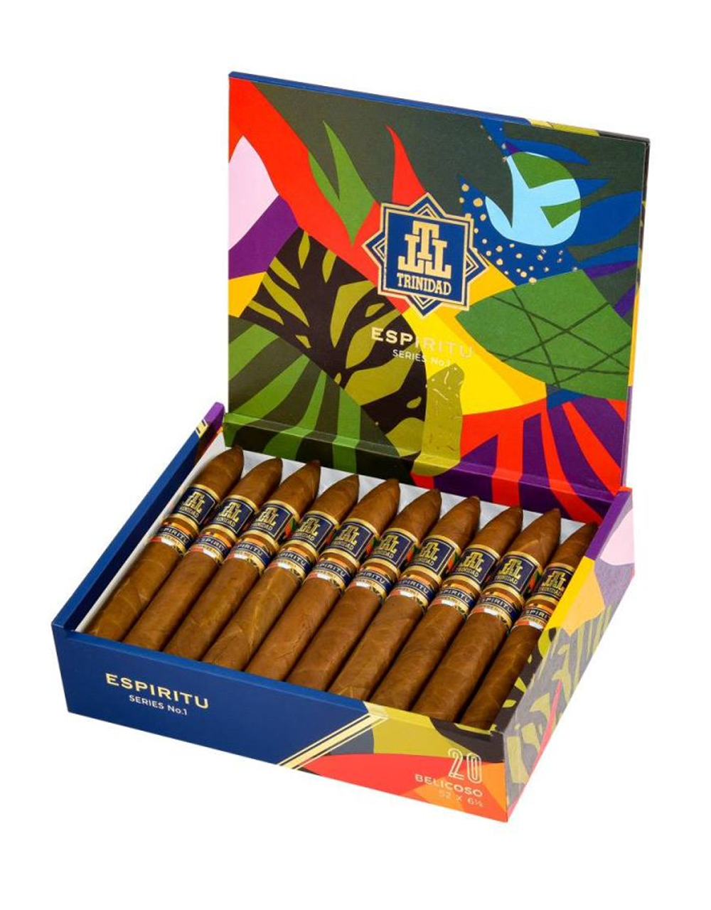 Trinidad Espiritu Series No. 1 Belicoso Box Open