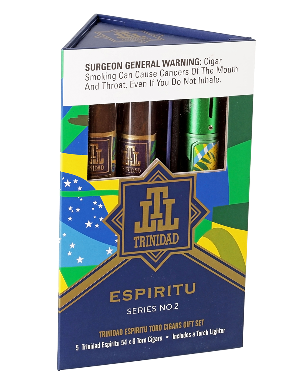 Trinidad Espiritu Series No. 2 5 Toro and Lighter Box Closed
