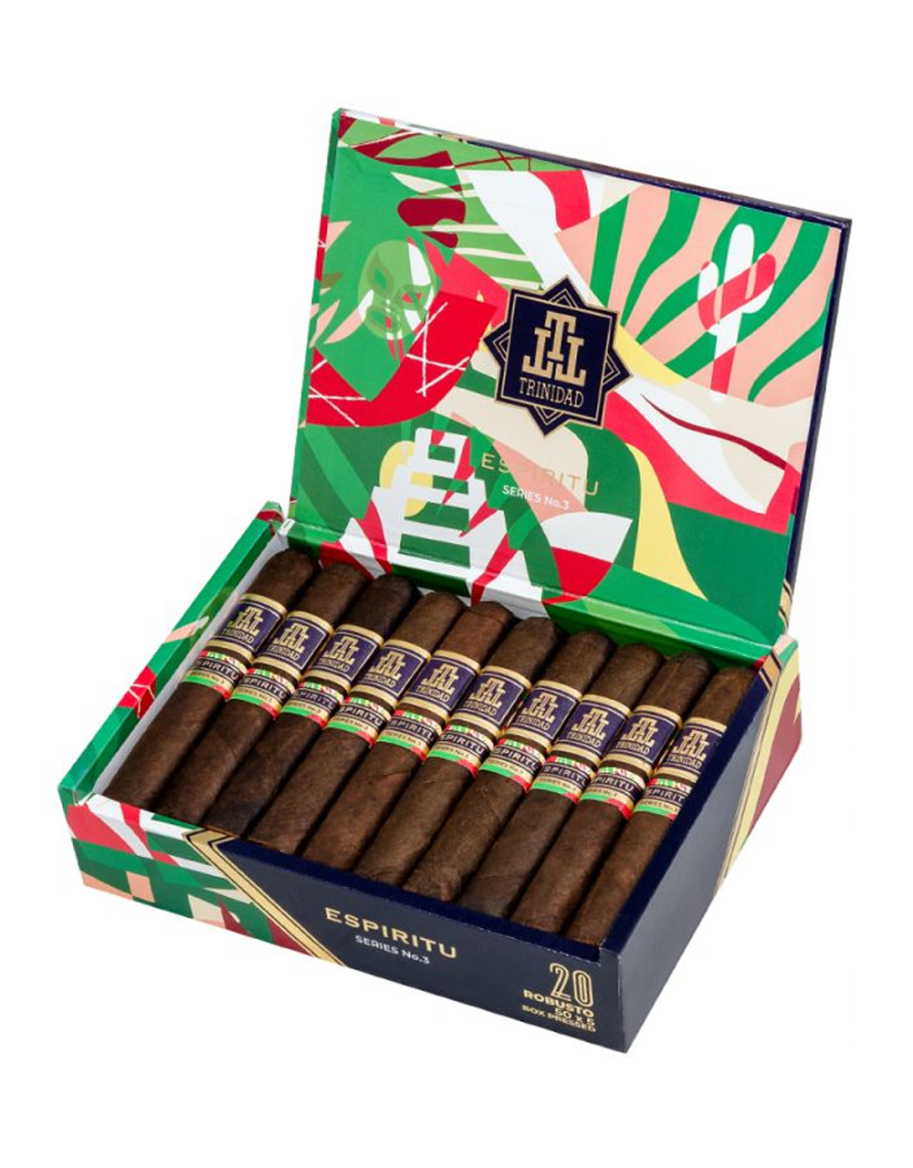 Trinidad Espiritu Series No. 3 Robusto Box Open