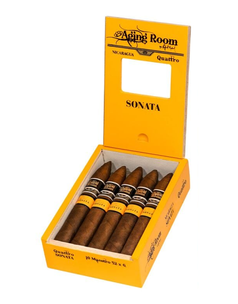 Aging Room Quattro Nicaragua Sonata Maestro 10 Box Open