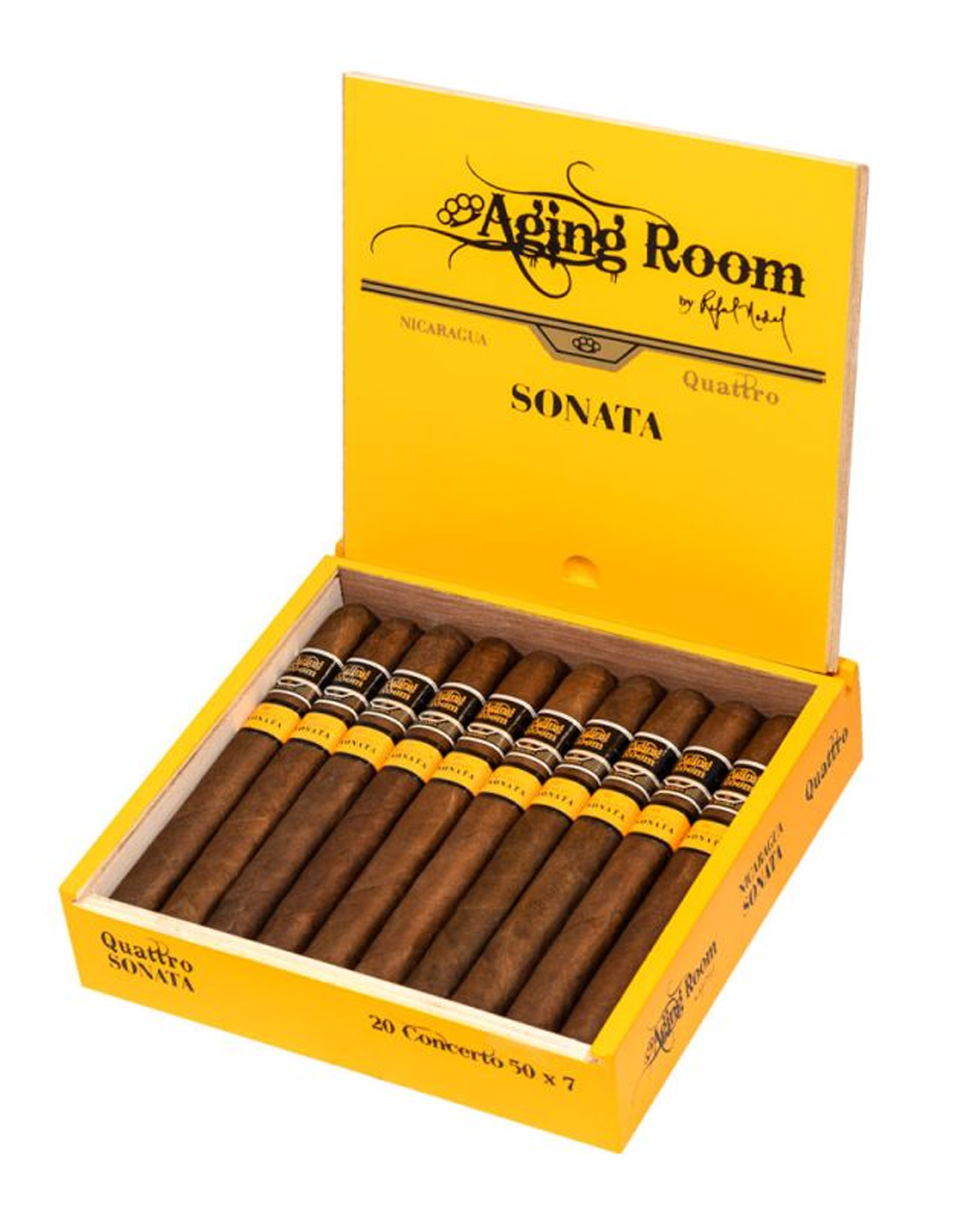 Aging Room Quattro Nicaragua Sonata Concerto Box Open
