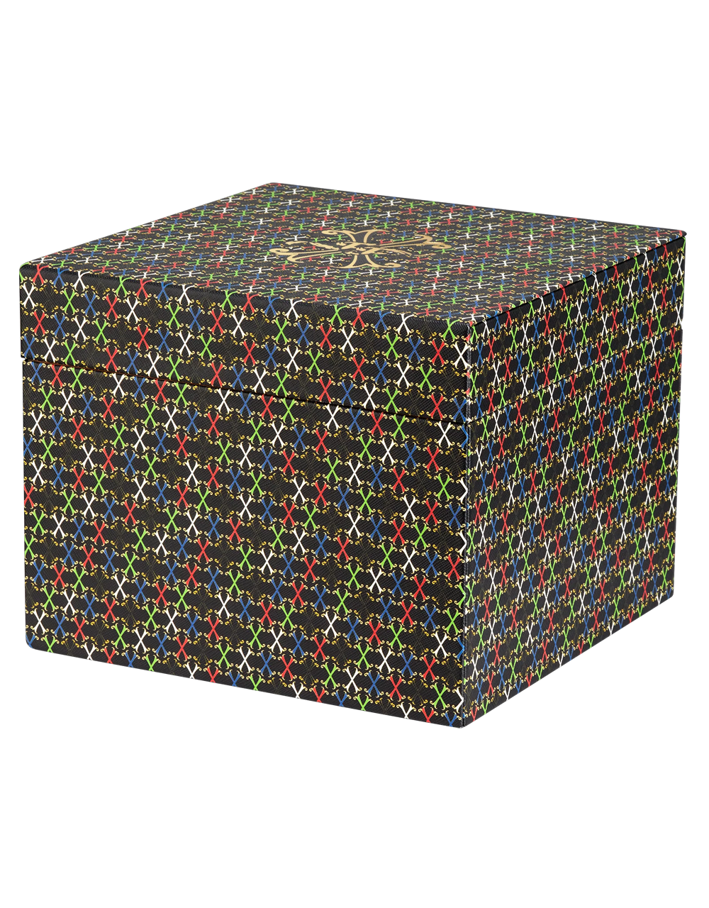 S.T. Dupont Fuente Opus X Humidor Multicolor 60 Cigars Front View Closed