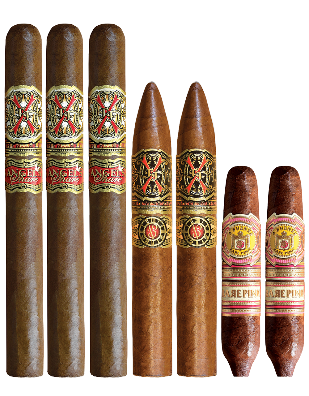 Fuente Opus X & Rare Fuente March 15-Cigar Sampler with Angels Share Churchill Cigars