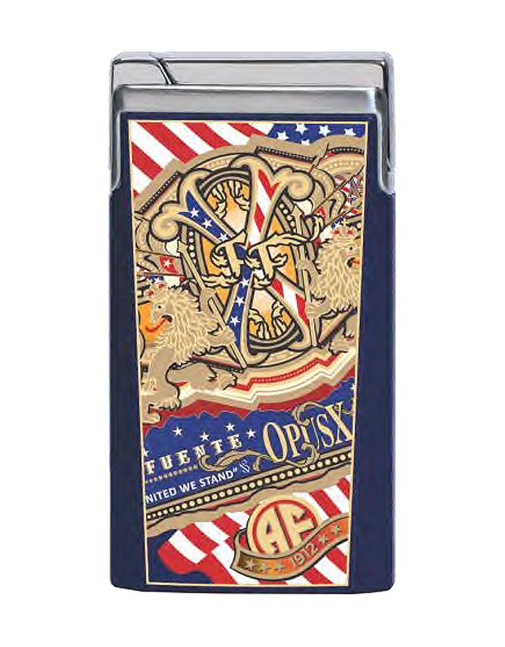 Elie Bleu J-15 Jet Flame Lighter — Fuente Opus X 250th Anniversary Front