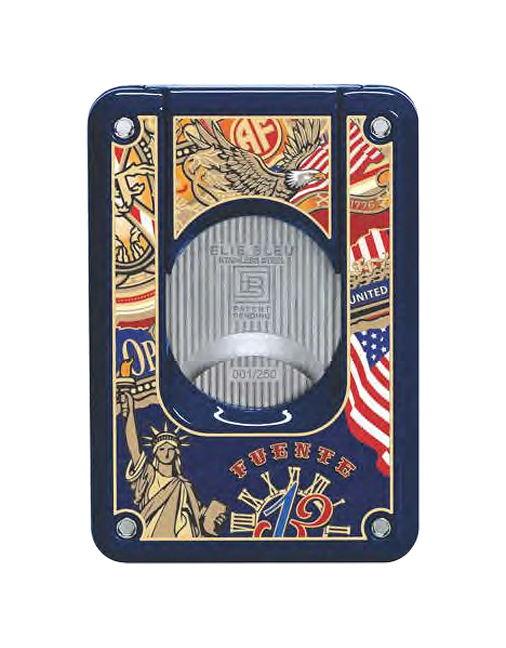 Elie Bleu C-4 Cigar Cutter — Fuente Opus X 250th Anniversary Back