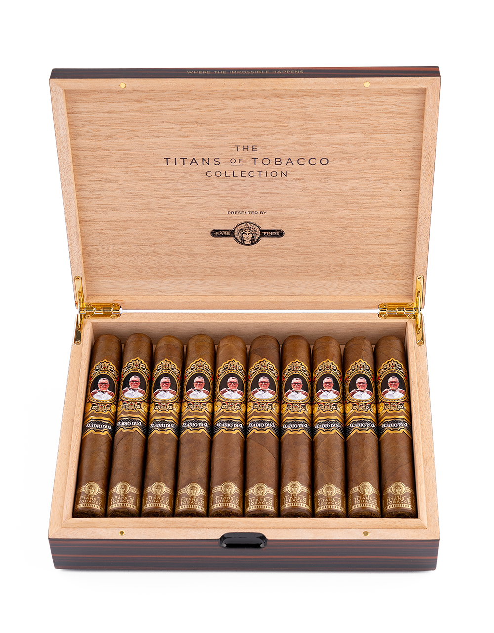 Eladio Diaz Rare Finds — Titans of Tobacco Collection Box Open Face