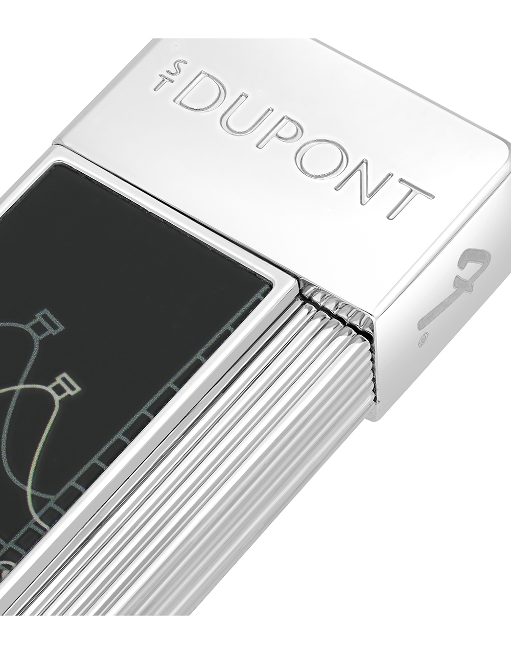 S.T. Dupont x Fender Twiggy Lighter — Black/Chrome